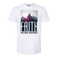 Faith Can Move Mountains Softstyle CVC T-Shirt