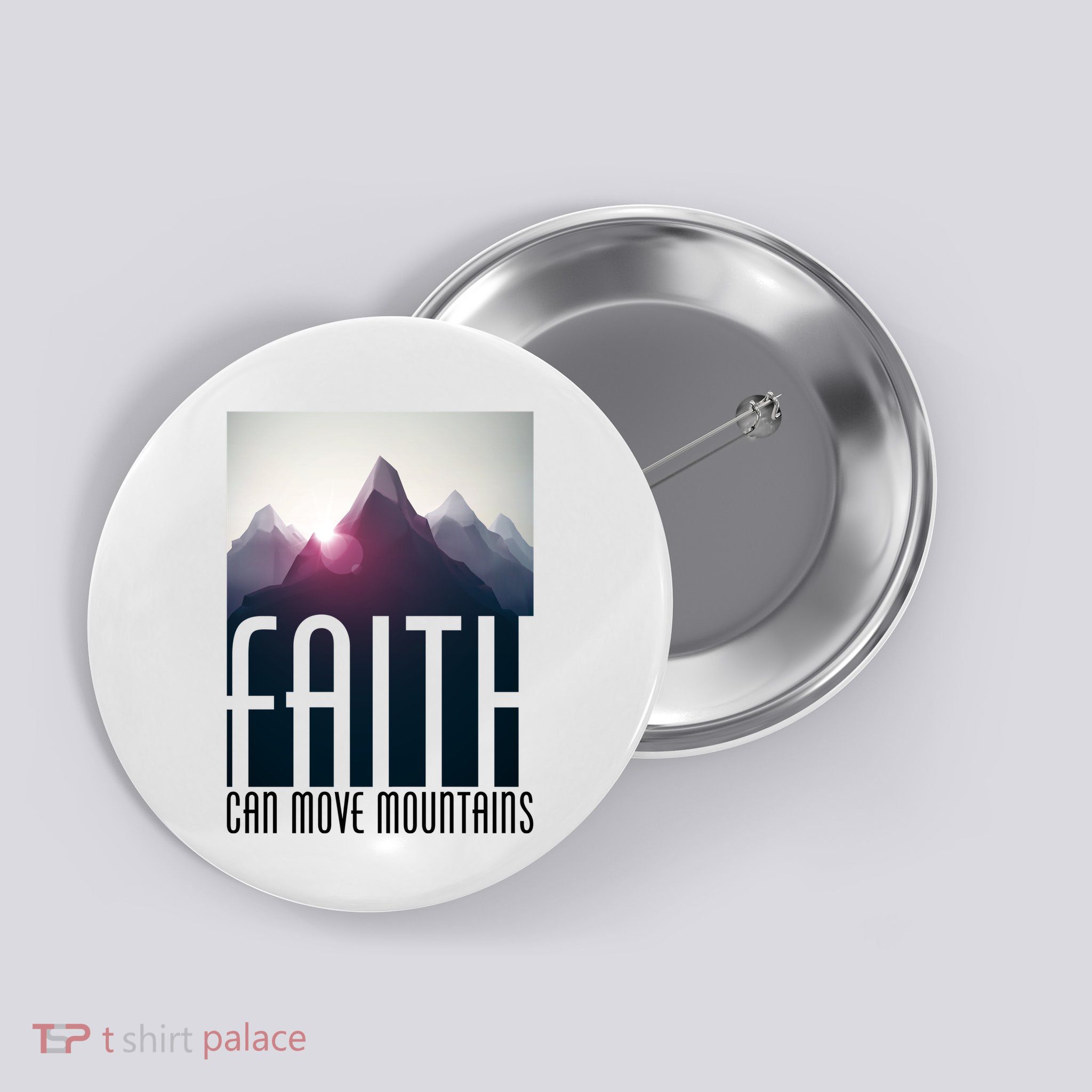 Faith Can Move Mountains Button