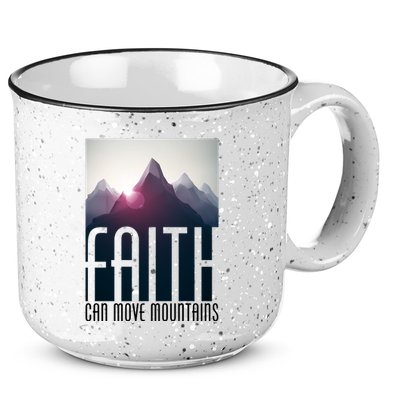 Faith Can Move Mountains 15oz Campfire Ceramic Mug