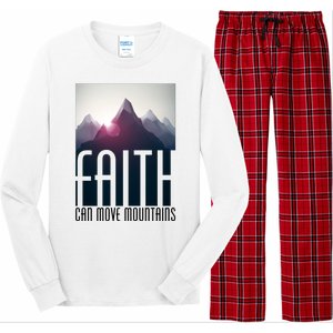 Faith Can Move Mountains Long Sleeve Pajama Set