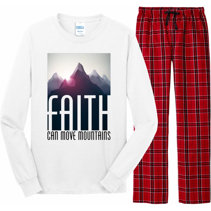 Faith Can Move Mountains Long Sleeve Pajama Set