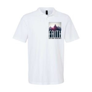 Faith Can Move Mountains Softstyle Adult Sport Polo