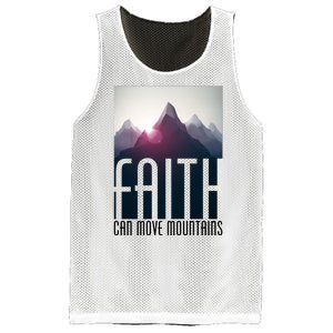 Faith Can Move Mountains Mesh Reversible Basketball Jersey Tank