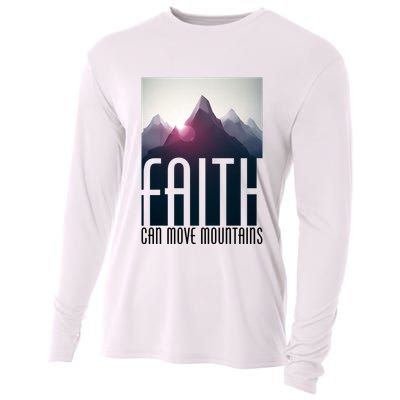 Faith Can Move Mountains Cooling Performance Long Sleeve Crew