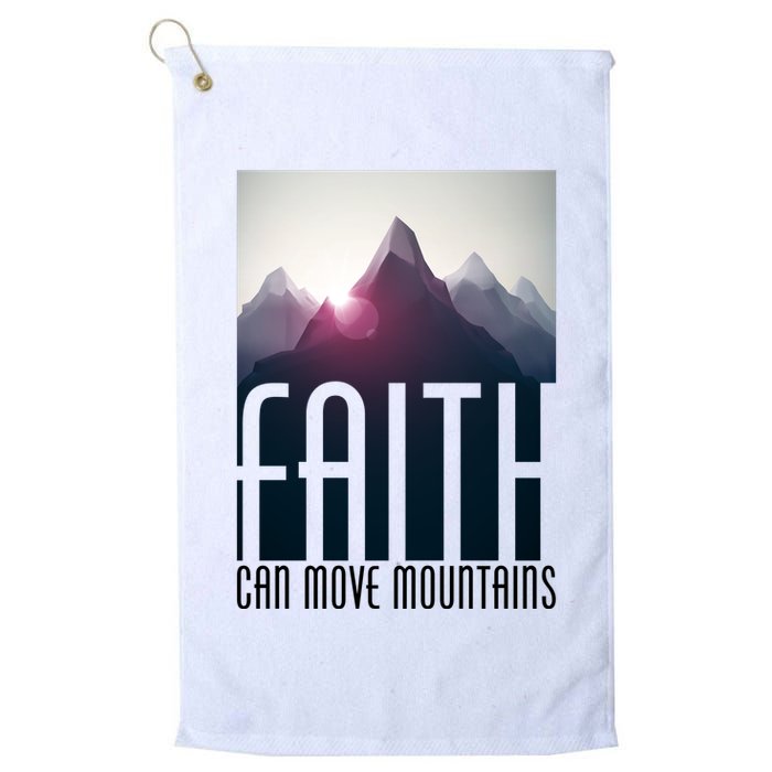 Faith Can Move Mountains Golf Towel