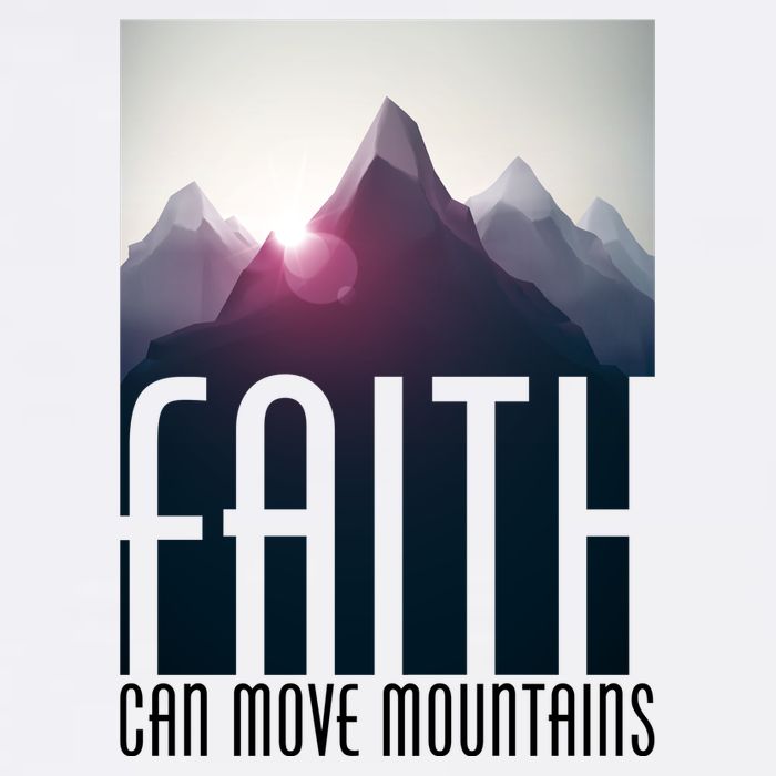 Faith Can Move Mountains Golf Towel