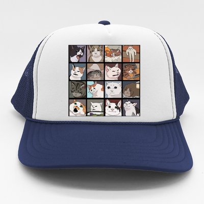 Funny Cats Meme Trucker Hat