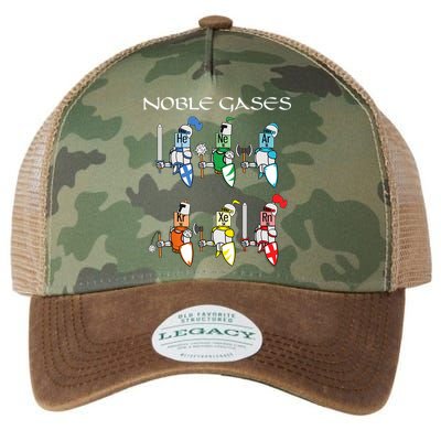 Funny Chemistry Medieval Science Noble Gases Knight Legacy Tie Dye Trucker Hat