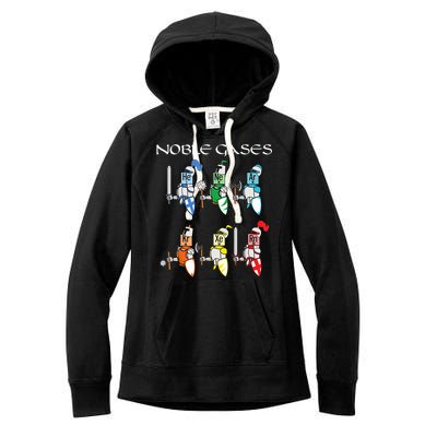 Funny Chemistry Medieval Science Noble Gases Knight Women's Fleece Hoodie