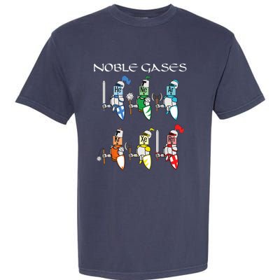 Funny Chemistry Medieval Science Noble Gases Knight Garment-Dyed Heavyweight T-Shirt