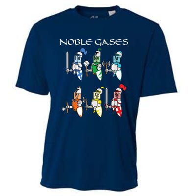 Funny Chemistry Medieval Science Noble Gases Knight Cooling Performance Crew T-Shirt