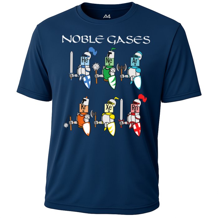 Funny Chemistry Medieval Science Noble Gases Knight Cooling Performance Crew T-Shirt