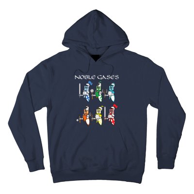 Funny Chemistry Medieval Science Noble Gases Knight Hoodie