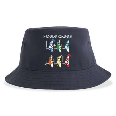 Funny Chemistry Medieval Science Noble Gases Knight Sustainable Bucket Hat