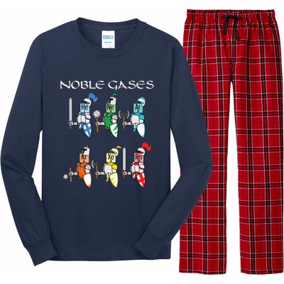 Funny Chemistry Medieval Science Noble Gases Knight Long Sleeve Pajama Set