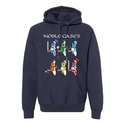 Funny Chemistry Medieval Science Noble Gases Knight Premium Hoodie