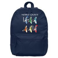 Funny Chemistry Medieval Science Noble Gases Knight 16 in Basic Backpack