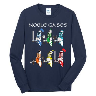 Funny Chemistry Medieval Science Noble Gases Knight Tall Long Sleeve T-Shirt