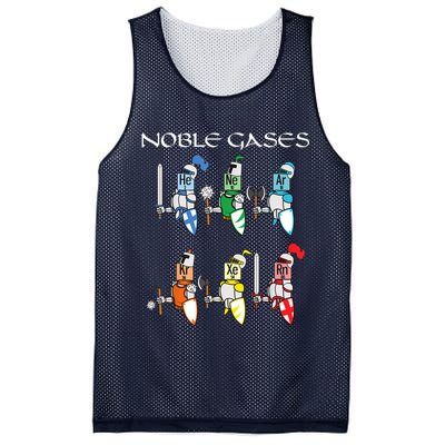 Funny Chemistry Medieval Science Noble Gases Knight Mesh Reversible Basketball Jersey Tank