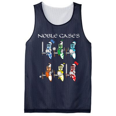 Funny Chemistry Medieval Science Noble Gases Knight Mesh Reversible Basketball Jersey Tank