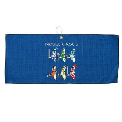 Funny Chemistry Medieval Science Noble Gases Knight Large Microfiber Waffle Golf Towel