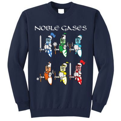 Funny Chemistry Medieval Science Noble Gases Knight Tall Sweatshirt
