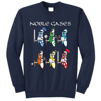 Funny Chemistry Medieval Science Noble Gases Knight Tall Sweatshirt