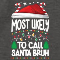 Funny Christmas Most Likely To Call Santa Bruh Vector Backpack