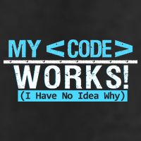Funny Coder My Code Works I Have No Idea Why Crop Fleece Hoodie
