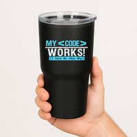 Funny Coder My Code Works I Have No Idea Why Tumbler