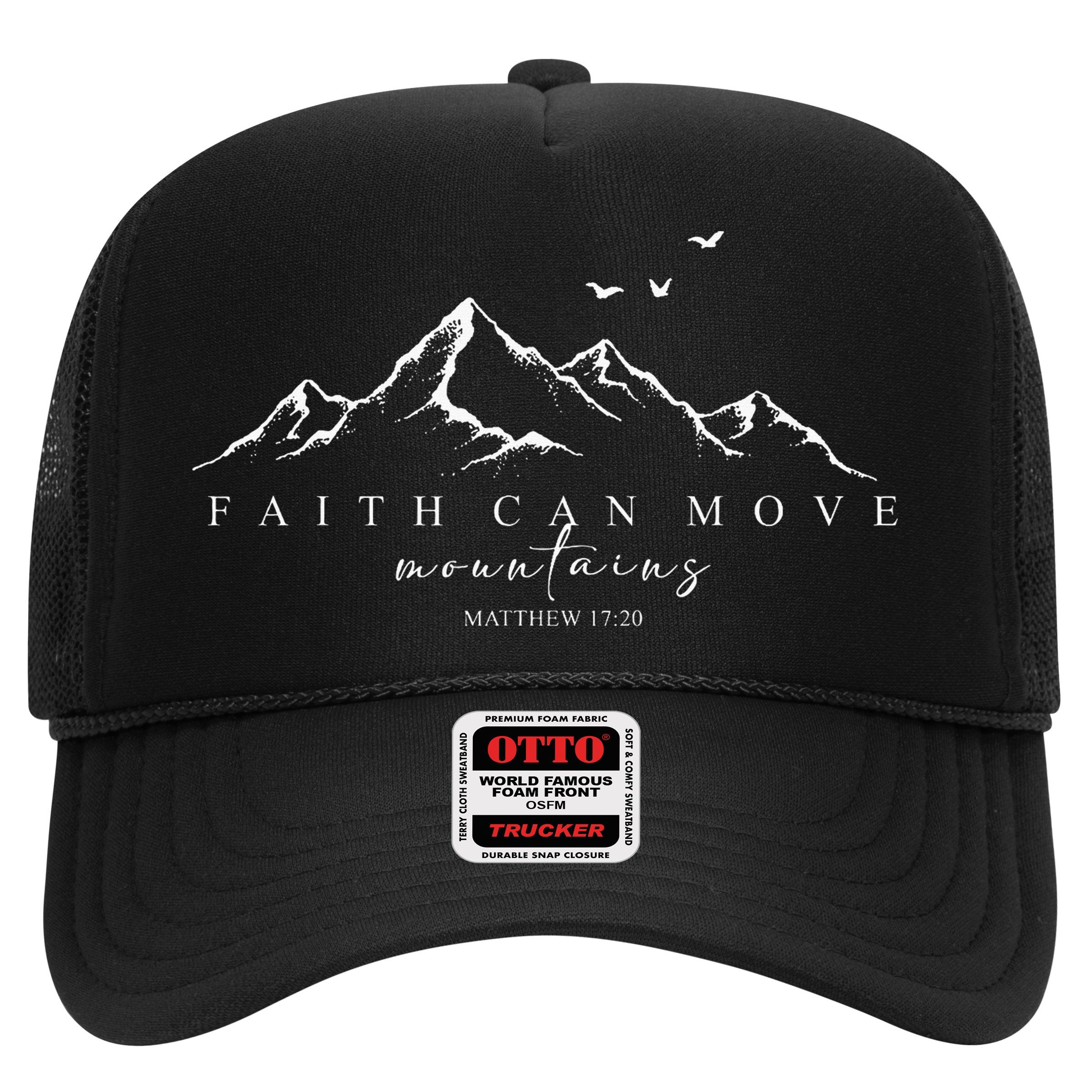 Faith Can Move Mountains Christian God Jesus Bible Verse Hat