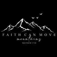 Faith Can Move Mountains Christian God Jesus Bible Verse Zip Tote Bag