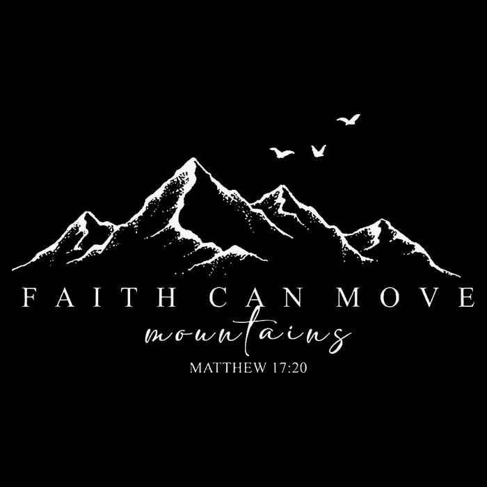 Faith Can Move Mountains Christian God Jesus Bible Verse Zip Tote Bag