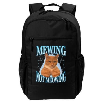 Funny Cat Meme Mewing Looksmax Meowing Cat Trend Backpack