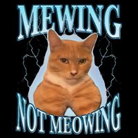 Funny Cat Meme Mewing Looksmax Meowing Cat Trend 16 in Basic Backpack