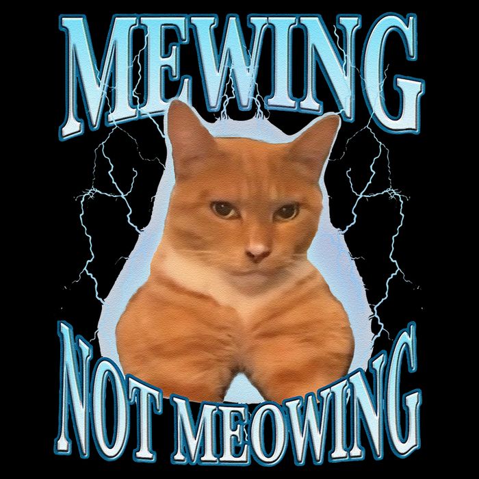 Funny Cat Meme Mewing Looksmax Meowing Cat Trend 16 in Basic Backpack