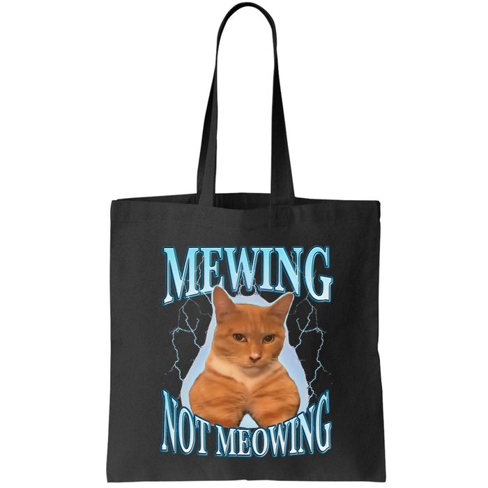 Funny Cat Meme Mewing Looksmax Meowing Cat Trend Bag