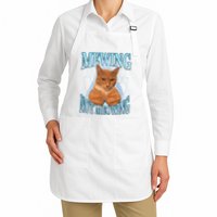 Funny Cat Meme Mewing Looksmax Meowing Cat Trend Apron
