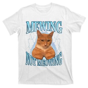 Funny Cat Meme Mewing Looksmax Meowing Cat Trend T-Shirt