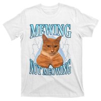 Funny Cat Meme Mewing Looksmax Meowing Cat Trend T-Shirt