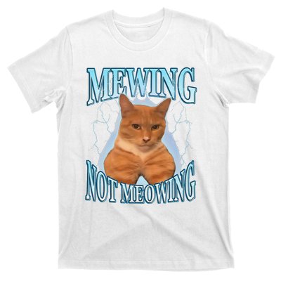 Funny Cat Meme Mewing Looksmax Meowing Cat Trend T-Shirt