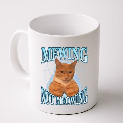 Funny Cat Meme Mewing Looksmax Meowing Cat Trend Mug