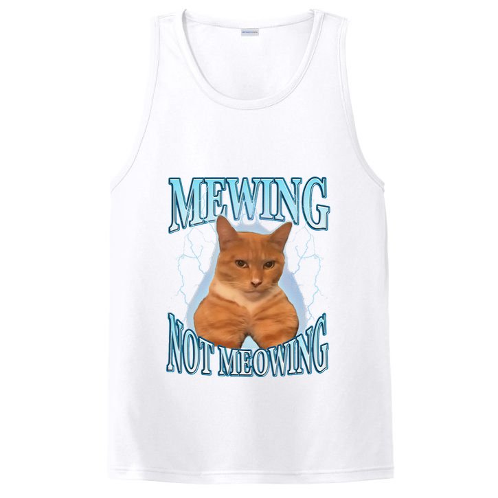 Funny Cat Meme Mewing Looksmax Meowing Cat Trend PosiCharge Competitor Tank