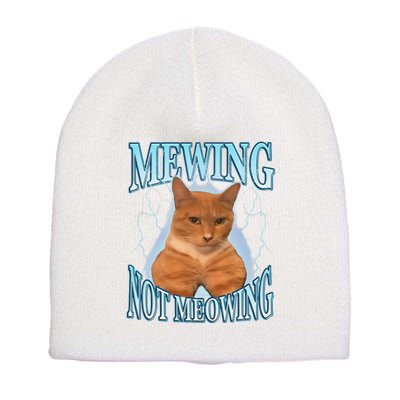 Funny Cat Meme Mewing Looksmax Meowing Cat Trend Short Acrylic Beanie