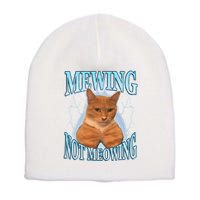 Funny Cat Meme Mewing Looksmax Meowing Cat Trend Short Acrylic Beanie