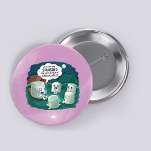 Funny Cute Marshmallow Scary Campfire Story SMores Gift Button