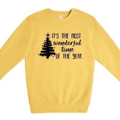 Funny Christmas Matching The Most Wonderful Time Of The Year Gift Premium Crewneck Sweatshirt