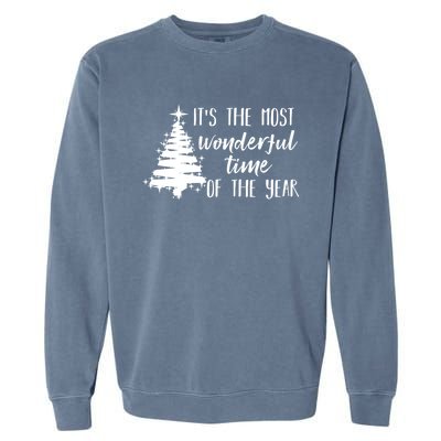 Funny Christmas Matching The Most Wonderful Time Of The Year Gift Garment-Dyed Sweatshirt