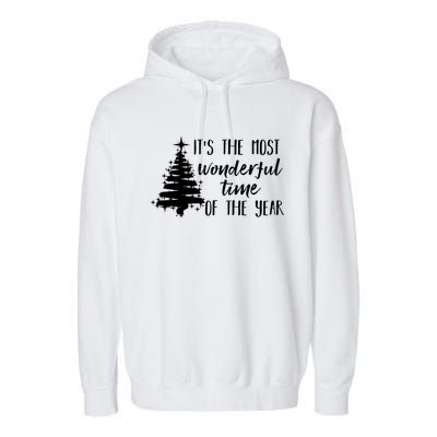 Funny Christmas Matching The Most Wonderful Time Of The Year Gift Garment-Dyed Fleece Hoodie