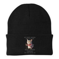 Funny Cat My Body Knows How Old I Am But Mind Refuses Beanie